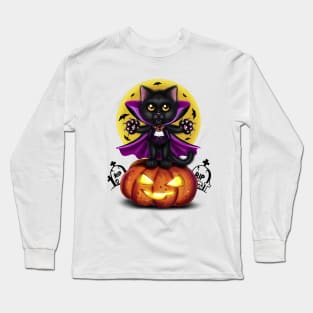 Dracula the cat Long Sleeve T-Shirt